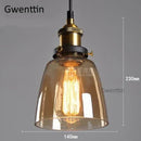 GobekUsa Industrial Glass Pendant Light for Modern Home Decor