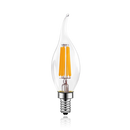 GobekUsa LED Flame Bulb E12 E14 C35 Retro Candle Filament 4W 6W Dimmable Warm White