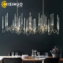 GobekUsa Crystal LED Chandelier: Nordic Luxury Tree Branch Design for Wedding Decor Villas & LOFTs