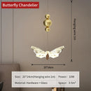GobekUsa Butterfly Chandelier: Elegant Bedroom & Living Room Wall Lamp & Floor Decor