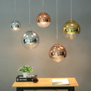 GobekUsa Gold Glass Ball LED Pendant Light for Bedroom, Living Room - Modern Art Hanging Lamp