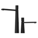 GobekUsa Basin Faucet: Black/Grey Brass Bathroom Mixer Tap, Single Handle Hot Cold Lavatory