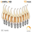 GobekUsa Dimmable LED Filament Bulb 4W E14 220V 2200K Candle Light