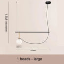 GobekUsa Glass Ball Pendant Lights - Nordic Style Three-Head Magic Bean Lamps
