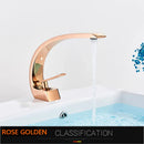 GobekUsa Gold Basin Faucet: Deck Mount Black Chrome Mixer for Bathroom Washbasin