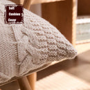 GobekUsa Knitted Rhombus Pillowcase: Super Soft Throw Pillow Cover for Home Decor