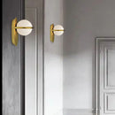 GobekUsa Glass Ball Gold Wall Light Sconce | Modern Nordic Bedside Indoor Lamp