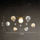 GobekUsa Glass Ball Planet Chandelier for Kids Room and Living Room