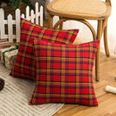 GobekUsa Christmas Plaid Decorative Pillow Covers for Farmhouse Holiday Decor