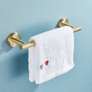 GobekUsa Brushed Gold Stainless Steel Bathroom Accessories Set - Towel Bar, Toilet Paper Holder, Hooks