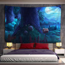 GobekUsa Cabin In The Woods Wall Hanging Tapestry for Home Decor & Halloween Theme