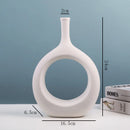 GobekUsa Ceramic Vase Nordic Style Pampas Grass Home Decor Office Ornament