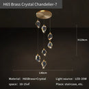 GobekUsa Crystal Diamond Chandelier for Duplex Building Stairwell Loft Pendant Lighting