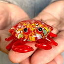 GobekUsa Crab Glass Figurines: Handblown Art Animals Collectible Sculpture Ornaments