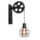 GobekUsa Industrial Iron Wall Sconce LED Fixture for Cafe Bar Loft Decoration