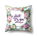 GobekUsa Green Tropical Leaves Pillow Cover - Four Season Landscape Decor