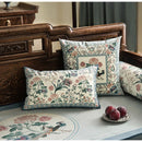 GobekUsa Birds' Chirp & Flower Fragrance Chinese Pattern Pillow Cover for Couch & Bed