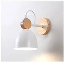 GobekUsa LED Wood Wall Sconce Modern E27 Base Fixture for Aisle Lighting
