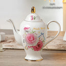 GobekUsa Bone China Tea Pot: Elegant European Porcelain Coffee Pot for Tea Lovers.