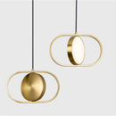 GobekUsa Gold Trumpet Pendant Light - Modern LED Nordic Hanging Lamp for Home Decor