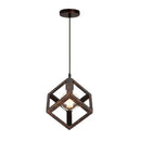 GobekUsa Geometric Cube Pendant Lights Trio Metal Shades Square Ceiling Lamps