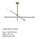 GobekUsa Geometric Glass Ball Chandelier: Post-modern LED Pendant Lights for Stylish Decor