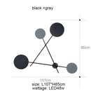GobekUsa Adjustable Rotating LED Wall Sconce with Switch, Modern Stair Hallway Fixture
