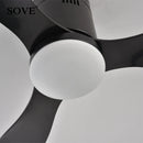 GobekUsa Low Floor Modern LED Ceiling Fan with Remote Control, Quiet Operation
