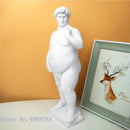 GobekUsa David Obesity Resin Sculpture: Nude Male Figure Art Home Decor Ornament