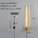 GobekUsa Black LED Wall Sconce for Living Room Bedroom Lighting