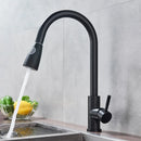 GobekUsa Gold Brass Kitchen Faucet Rotatable Mixer Tap Single Handle Hot&Cold Water