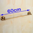 GobekUsa Brass Single Towel Bar in Antique Finish for Stylish Bathroom Décor