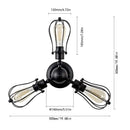 GobekUsa Adjustable Industrial Wall Light Rustic Wire Metal Cage Sconce