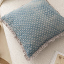 GobekUsa Denim Fringed Cushion Cover 45x45cm Square for Home Sofa Bed Decoration