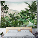 GobekUsa Banana Tree Tapestry Wall Hanging: Psychedelic Hippie Oil Painting, Tropical Plant Background Boho Decor