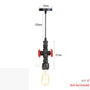 GobekUsa Iron Pipe Pendant Lights Holder Retro Loft Indoor Ceiling Hanging Lamp