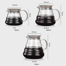 GobekUsa Cloud Shaped Glass Coffee Kettle Heat Resistant Teapot 360/600/800ml