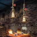 GobekUsa Industrial Retro Loft Pendant Light Water Pipe Ceiling Lamp