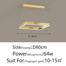 GobekUsa LED Chandelier: Modern Aluminum Luster Lamps for Bedroom, Hall, Dining, Living Room