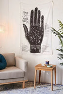 GobekUsa Divination Tapestry Pink Ouija Wall Hanging Tapestries Beach Mat Tarot Boho Decor