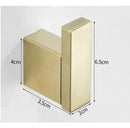 GobekUsa Brushed Gold Stainless Steel Robe Hook Wall Mounted Bathroom Hardware Hanger