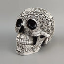 GobekUsa 20cm Carved Skull Figurine Halloween Home Decor Craft Sculpture Ornament