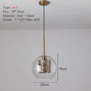 GobekUsa Ball Glass Pendant Light Modern Kitchen Dining Living Room Fixture