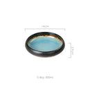 GobekUsa Elegant Ceramic Sushi Plate - Handcrafted Japanese Style