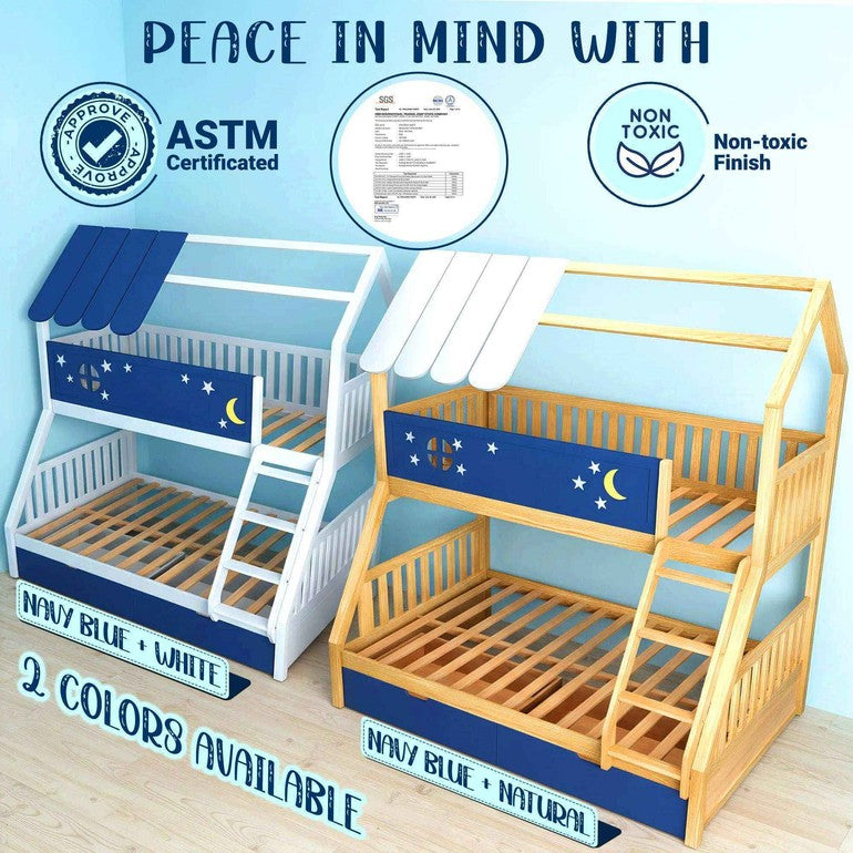 Moonlight Kid Bunk Bed - Stylish and Space-Saving Bunk Bed for Kids