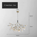 GobekUsa Elegant Firefly Chandelier - Luxury Nordic Bedroom & Restaurant Lighting