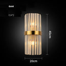 GobekUsa Crystal LED Wall Sconce Light for Bedroom and Corridor