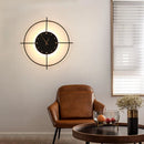 GobekUsa Golden Clock LED Wall Lamp 11W for Home Living Room Bedroom Decor