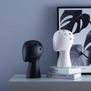 GobekUsa Human Head Ceramic Vase for Nordic Style Flower Arrangement