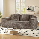 Chenille Sofa Bed Set with Deep Seat & 2 Pillows